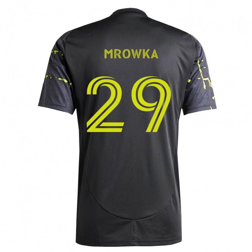 Danxen Kinder Cole Mrowka #29 Fluoreszierendes Gelb Schwarz Auswärtstrikot Trikot 2026/27 T-Shirt