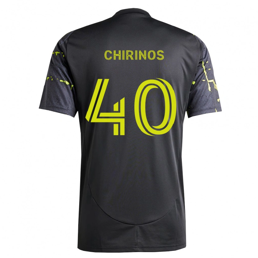 Danxen Kinder Johann Chirinos #40 Fluoreszierendes Gelb Schwarz Auswärtstrikot Trikot 2026/27 T-Shirt