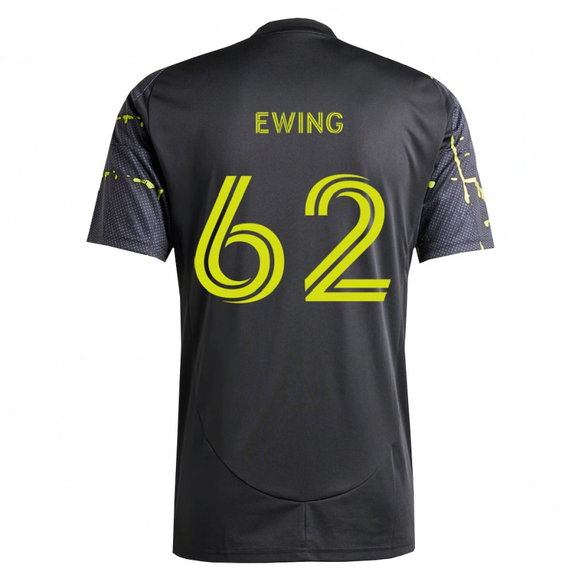 Danxen Kinder Immanuel Ewing #62 Fluoreszierendes Gelb Schwarz Auswärtstrikot Trikot 2026/27 T-Shirt