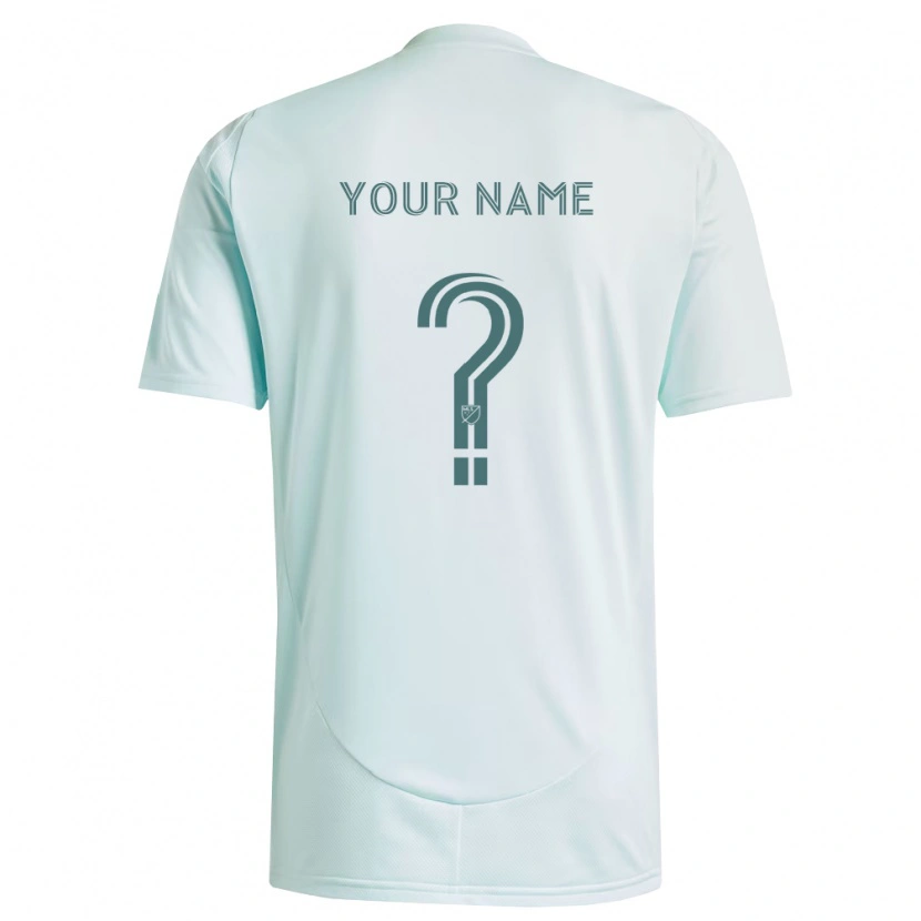 Danxen Kinder Ihren Namen #0 Weiß Hellgrün Auswärtstrikot Trikot 2026/27 T-Shirt