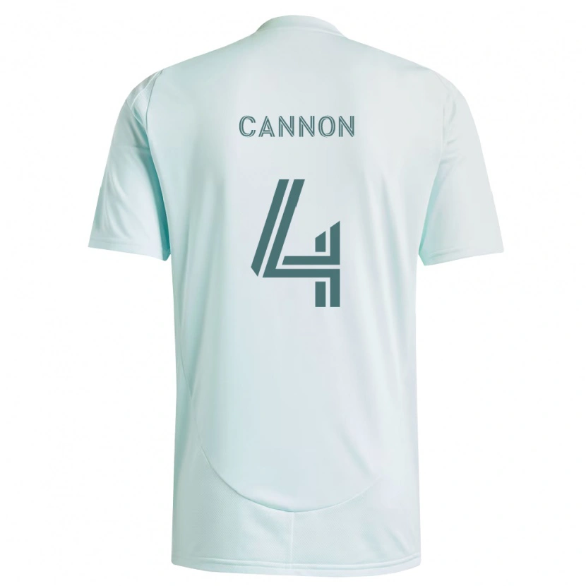 Danxen Kinder Reggie Cannon #4 Weiß Hellgrün Auswärtstrikot Trikot 2026/27 T-Shirt