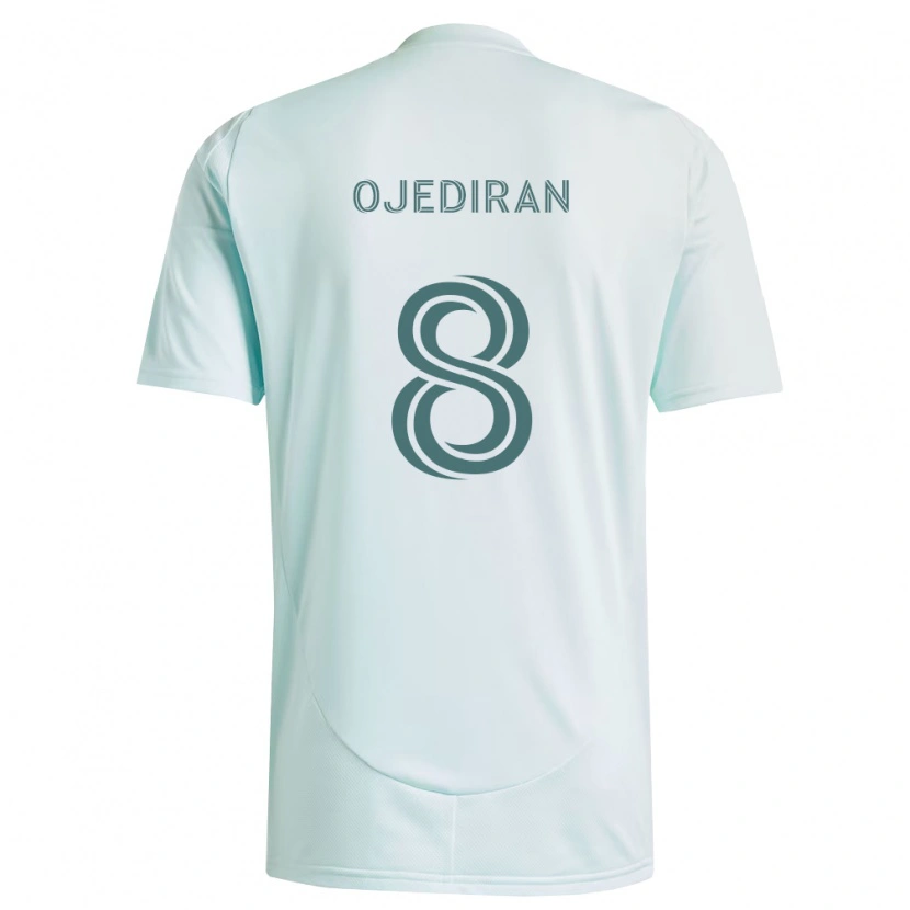 Danxen Kinder Hamzat Ojediran #8 Weiß Hellgrün Auswärtstrikot Trikot 2026/27 T-Shirt