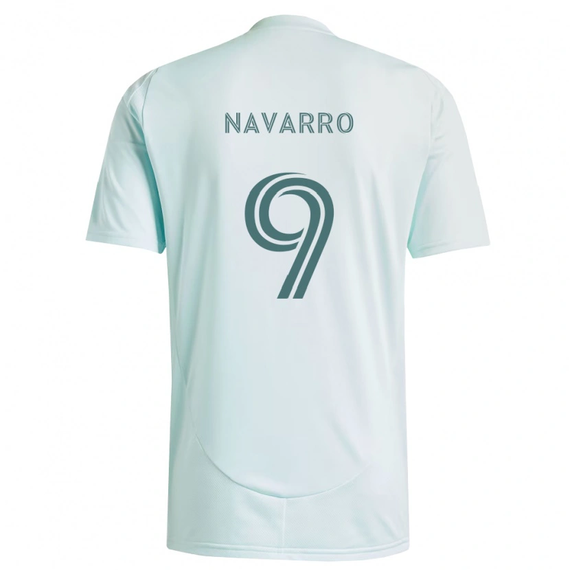 Danxen Kinder Rafael Navarro #9 Weiß Hellgrün Auswärtstrikot Trikot 2026/27 T-Shirt