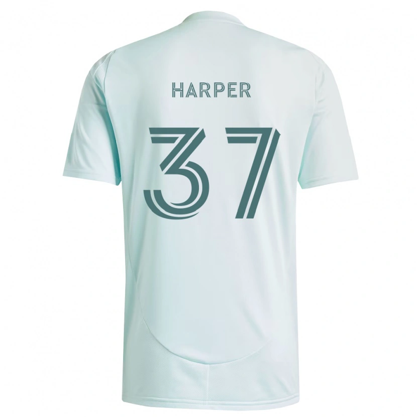 Danxen Kinder Charlie Harper #37 Weiß Hellgrün Auswärtstrikot Trikot 2026/27 T-Shirt