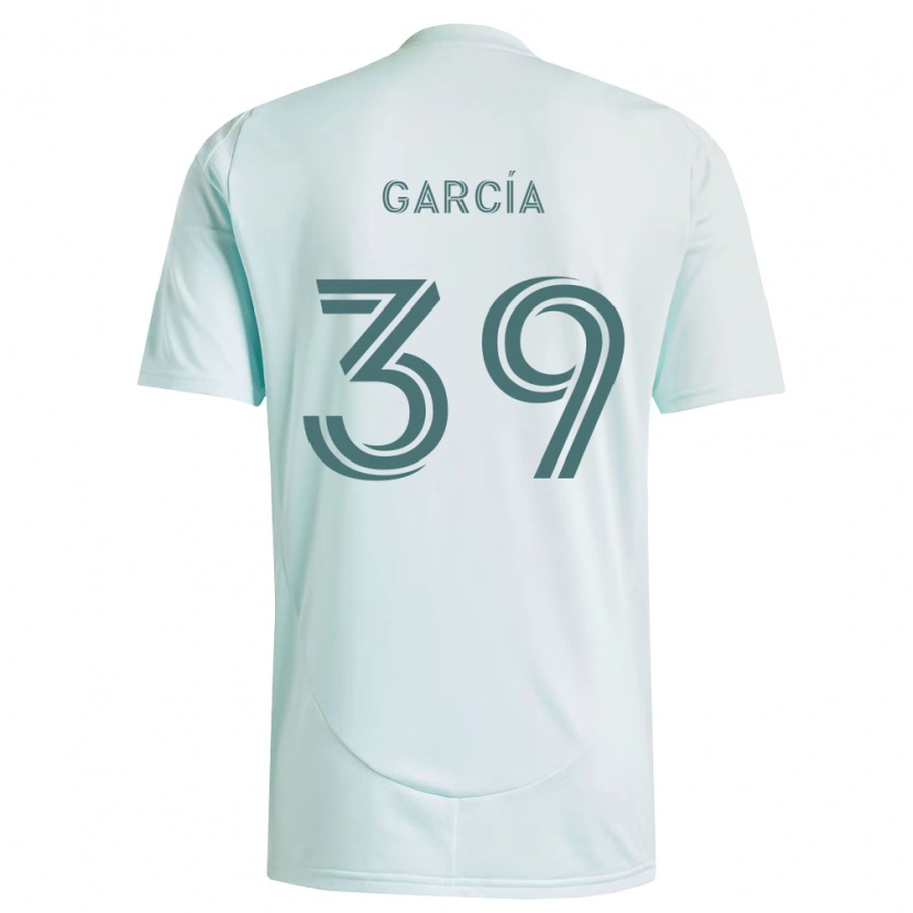 Danxen Kinder Luis García #39 Weiß Hellgrün Auswärtstrikot Trikot 2026/27 T-Shirt
