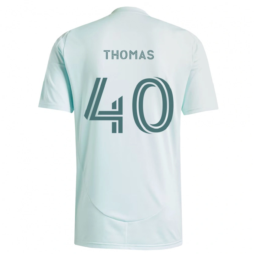 Danxen Kinder Kai Thomas #40 Weiß Hellgrün Auswärtstrikot Trikot 2026/27 T-Shirt