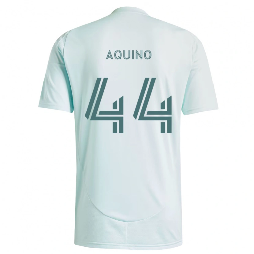 Danxen Kinder Chris Aquino #44 Weiß Hellgrün Auswärtstrikot Trikot 2026/27 T-Shirt