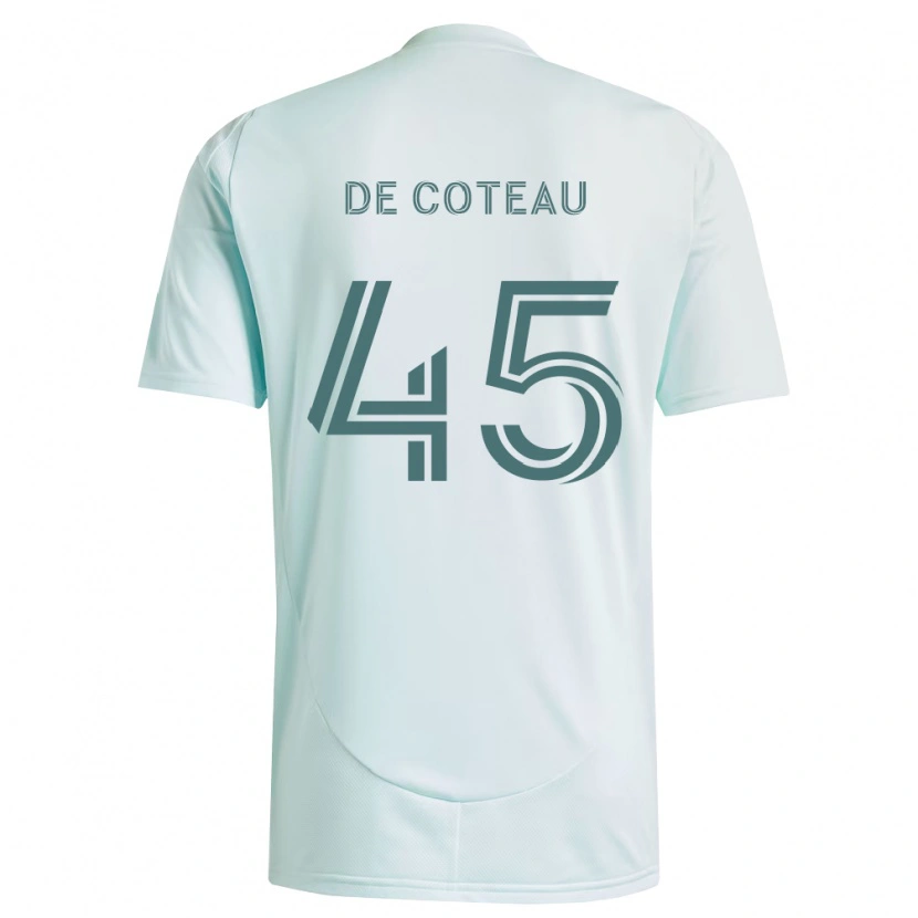 Danxen Kinder Jabari De Coteau #45 Weiß Hellgrün Auswärtstrikot Trikot 2026/27 T-Shirt