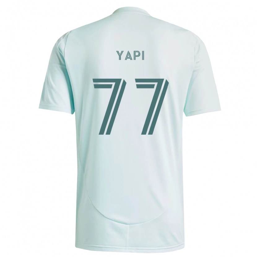 Danxen Kinder Darren Yapi #77 Weiß Hellgrün Auswärtstrikot Trikot 2026/27 T-Shirt