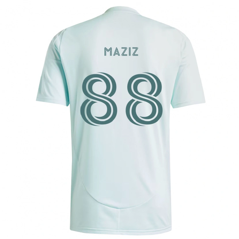 Danxen Kinder Youssef Maziz #88 Weiß Hellgrün Auswärtstrikot Trikot 2026/27 T-Shirt