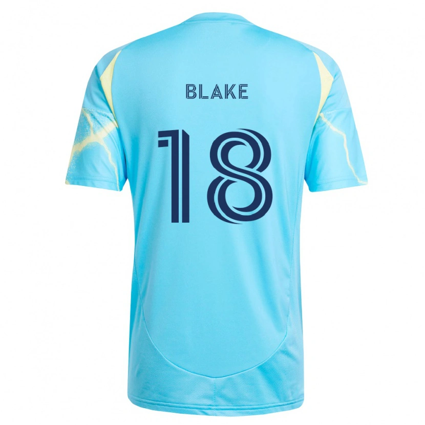 Danxen Kinder Andre Blake #18 Hellblau Schwarz Hellgelb Auswärtstrikot Trikot 2026/27 T-Shirt