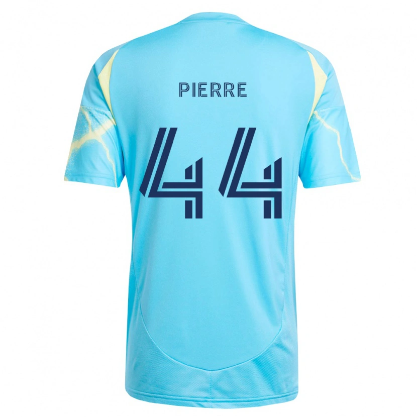 Danxen Kinder Neil Pierre #44 Hellblau Schwarz Hellgelb Auswärtstrikot Trikot 2026/27 T-Shirt