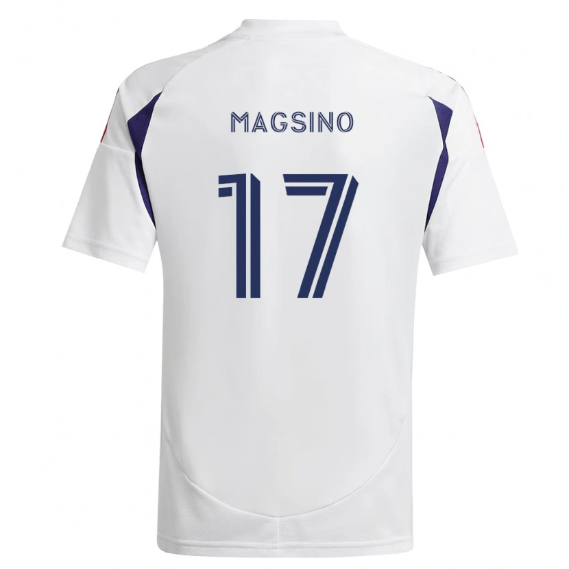 Danxen Kinder Reignen Magsino #17 Königsblau Rot Braun Auswärtstrikot Trikot 2026/27 T-Shirt
