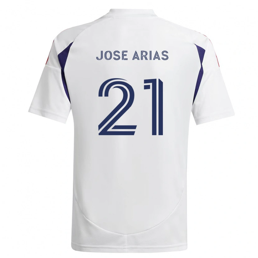 Danxen Kinder Juan Jose Arias #21 Königsblau Rot Braun Auswärtstrikot Trikot 2026/27 T-Shirt