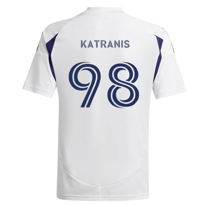 Danxen Kinder Alexandros Katranis #98 Königsblau Rot Braun Auswärtstrikot Trikot 2026/27 T-Shirt