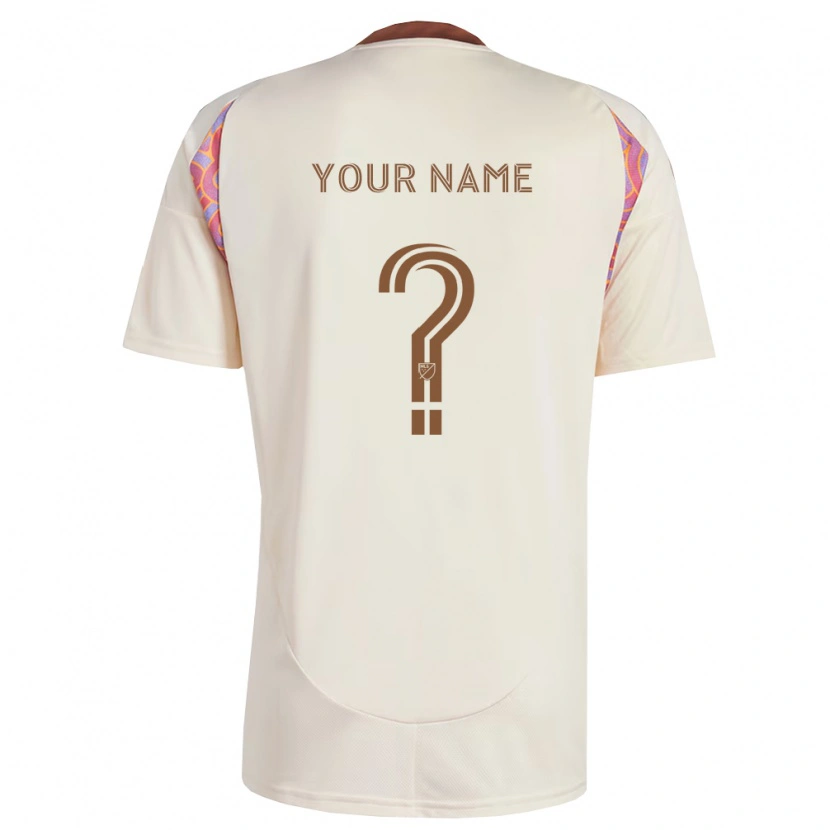 Danxen Kinder Ihren Namen #0 Off-Weiß Pink Auswärtstrikot Trikot 2026/27 T-Shirt