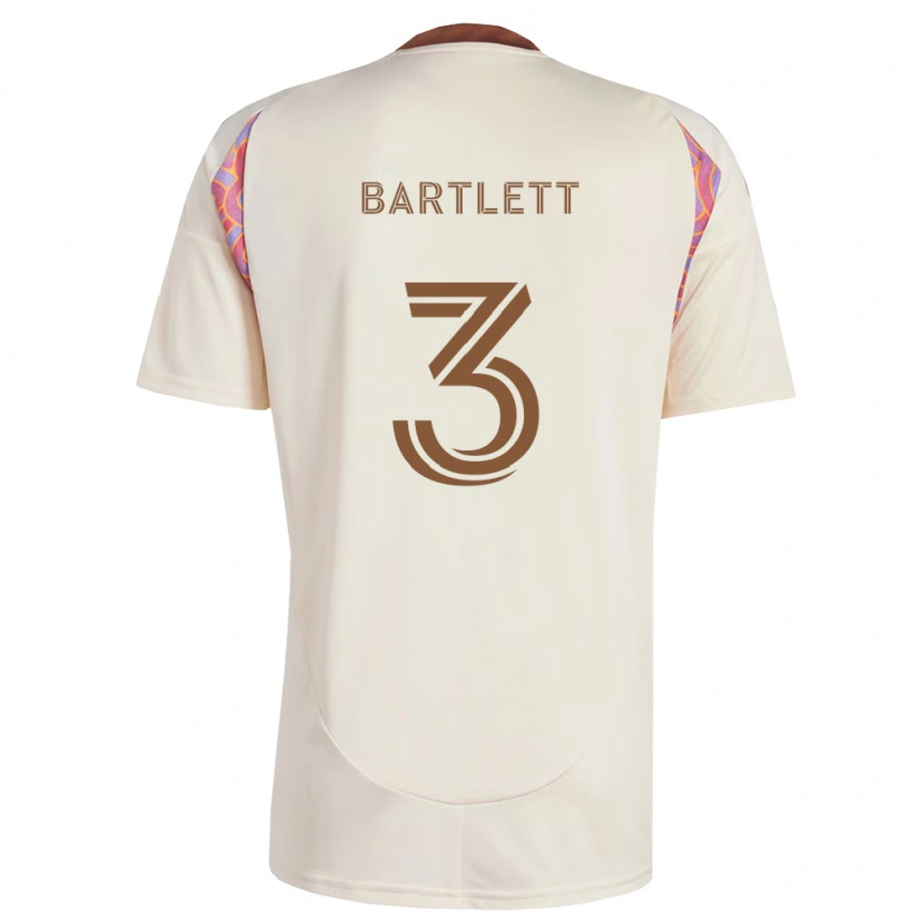 Danxen Kinder Lucas Bartlett #3 Off-Weiß Pink Auswärtstrikot Trikot 2026/27 T-Shirt