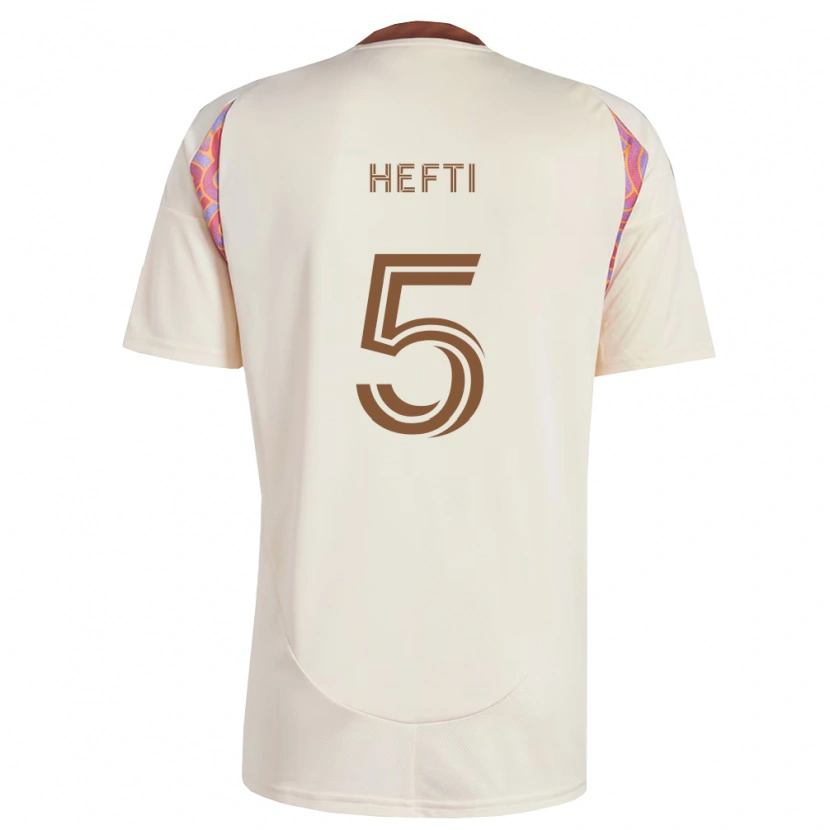 Danxen Kinder Silvan Hefti #5 Off-Weiß Pink Auswärtstrikot Trikot 2026/27 T-Shirt
