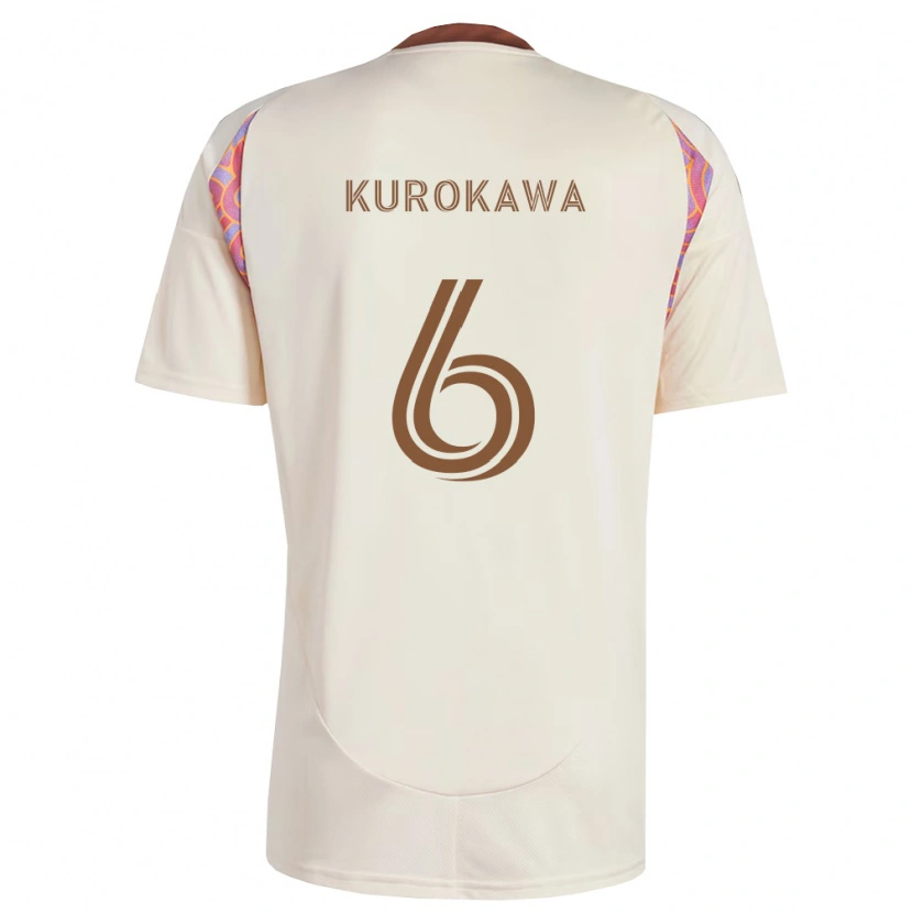 Danxen Kinder Keisuke Kurokawa #6 Off-Weiß Pink Auswärtstrikot Trikot 2026/27 T-Shirt