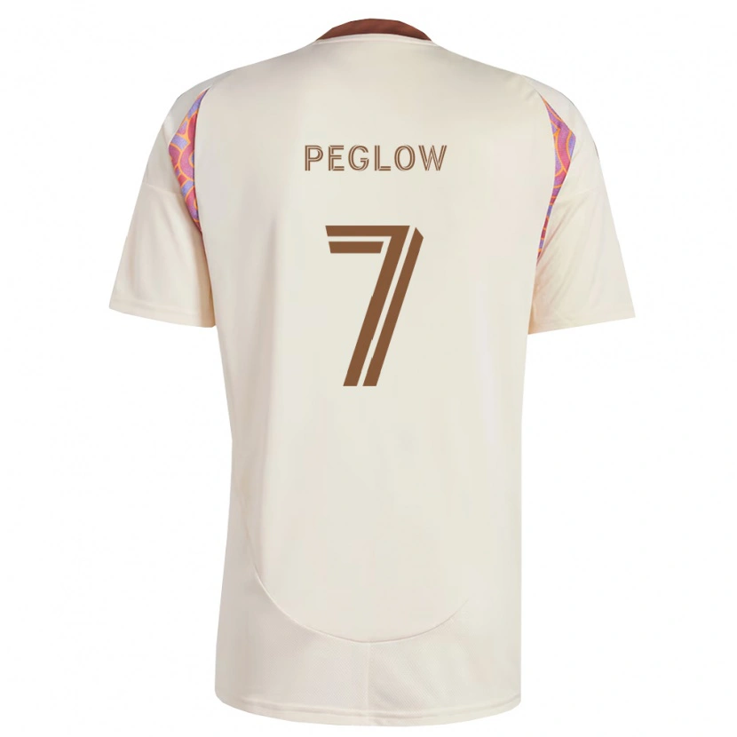 Danxen Kinder João Gabriel Martins Peglow #7 Off-Weiß Pink Auswärtstrikot Trikot 2026/27 T-Shirt