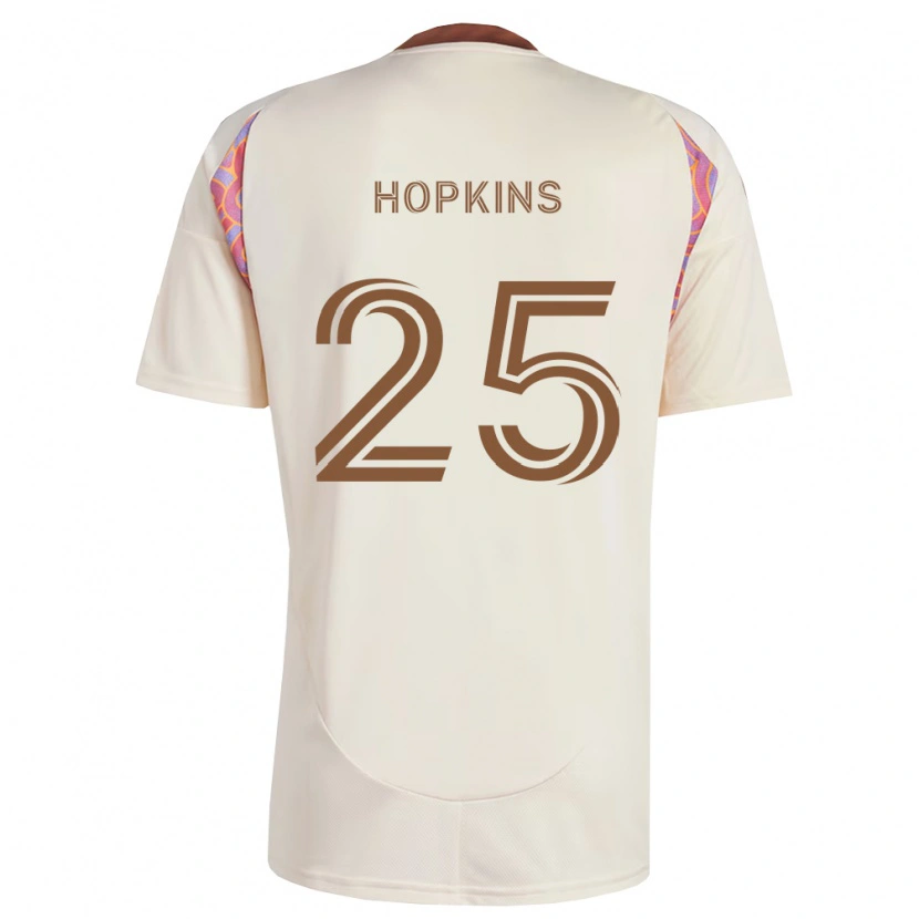 Danxen Kinder Jackson Hopkins #25 Off-Weiß Pink Auswärtstrikot Trikot 2026/27 T-Shirt