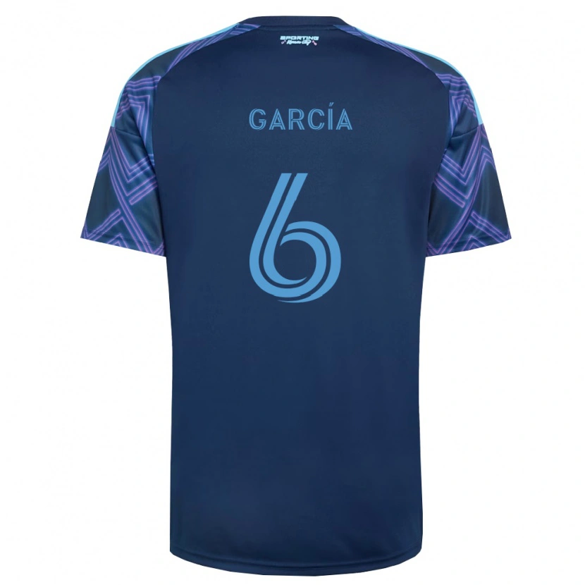 Danxen Kinder Manu García #6 Königsblau Violett Auswärtstrikot Trikot 2026/27 T-Shirt