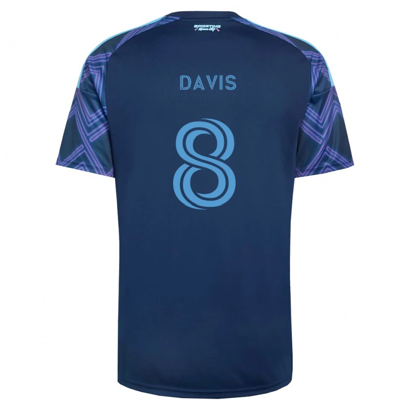 Danxen Kinder Jake Davis #8 Königsblau Violett Auswärtstrikot Trikot 2026/27 T-Shirt
