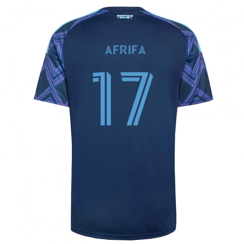 Danxen Kinder Stephen Afrifa #17 Königsblau Violett Auswärtstrikot Trikot 2026/27 T-Shirt