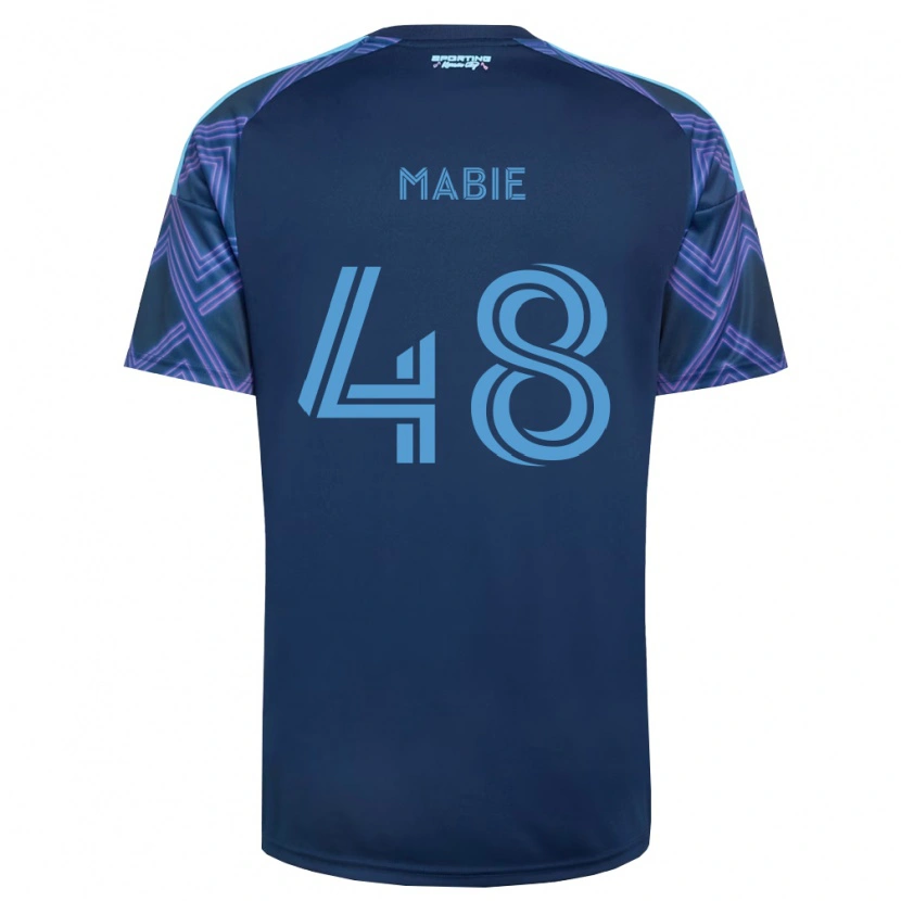 Danxen Kinder Blaine Mabie #48 Königsblau Violett Auswärtstrikot Trikot 2026/27 T-Shirt