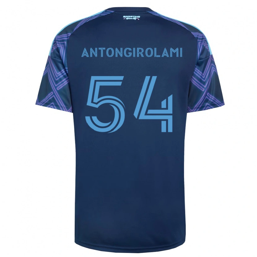 Danxen Kinder Luca Antongirolami #54 Königsblau Violett Auswärtstrikot Trikot 2026/27 T-Shirt