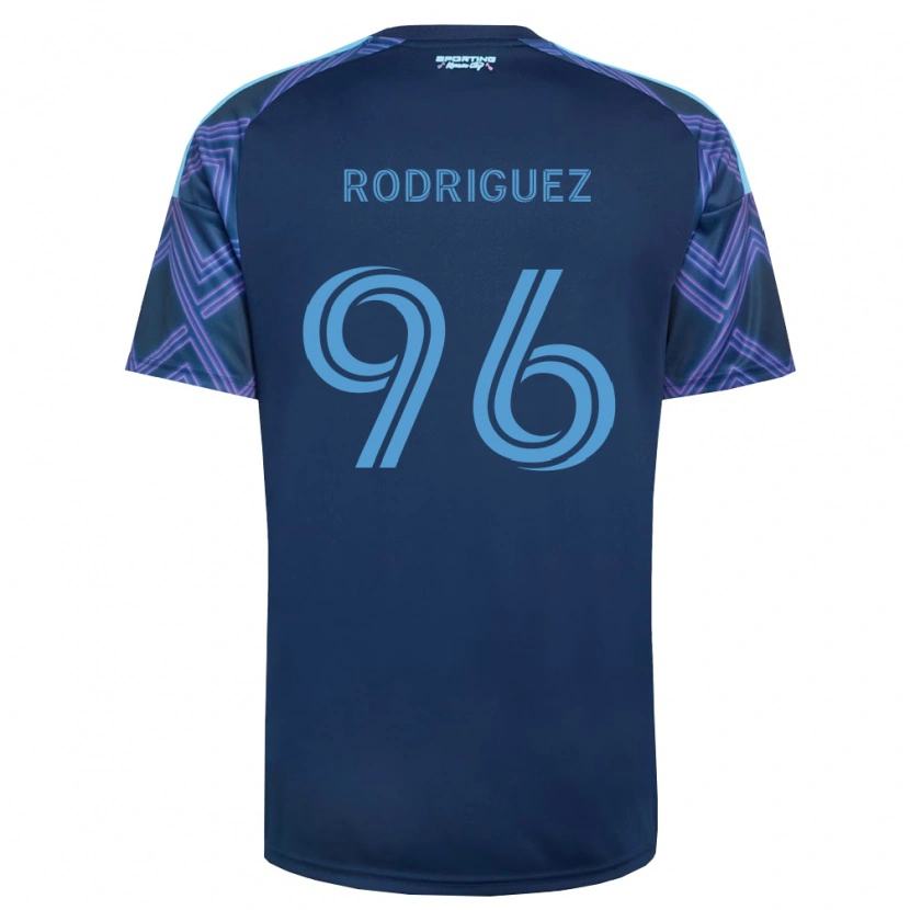 Danxen Kinder Missael Rodríguez #96 Königsblau Violett Auswärtstrikot Trikot 2026/27 T-Shirt
