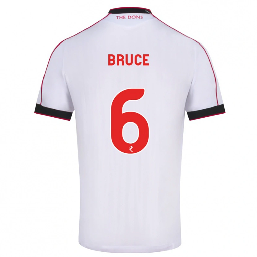 Danxen Kinder Natasha Bruce #6 Schwarz Rot Weiß Auswärtstrikot Trikot 2026/27 T-Shirt