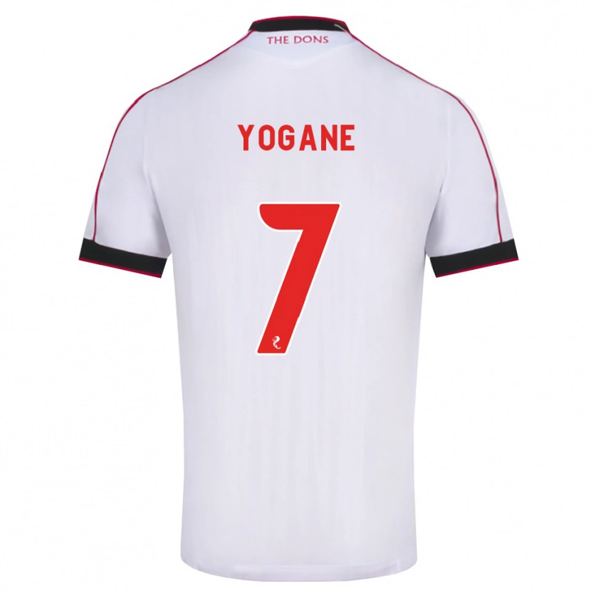 Danxen Kinder Tony Yogane #7 Schwarz Rot Weiß Auswärtstrikot Trikot 2026/27 T-Shirt