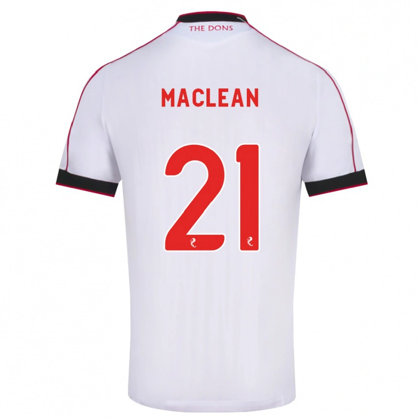Danxen Kinder Miriam Maclean #21 Schwarz Rot Weiß Auswärtstrikot Trikot 2026/27 T-Shirt