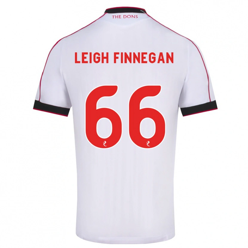 Danxen Kinder Toni Leigh Finnegan #66 Schwarz Rot Weiß Auswärtstrikot Trikot 2026/27 T-Shirt