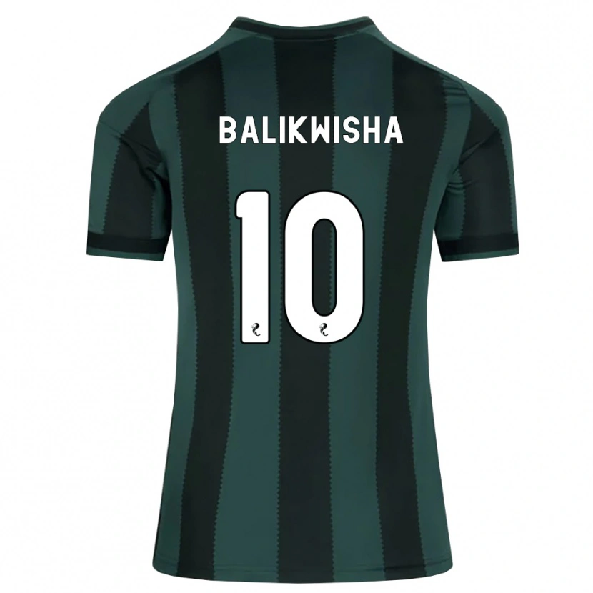 Danxen Kinder Michel-Ange Balikwisha #10 Dunkles Schiefergrau Schwarz Auswärtstrikot Trikot 2026/27 T-Shirt