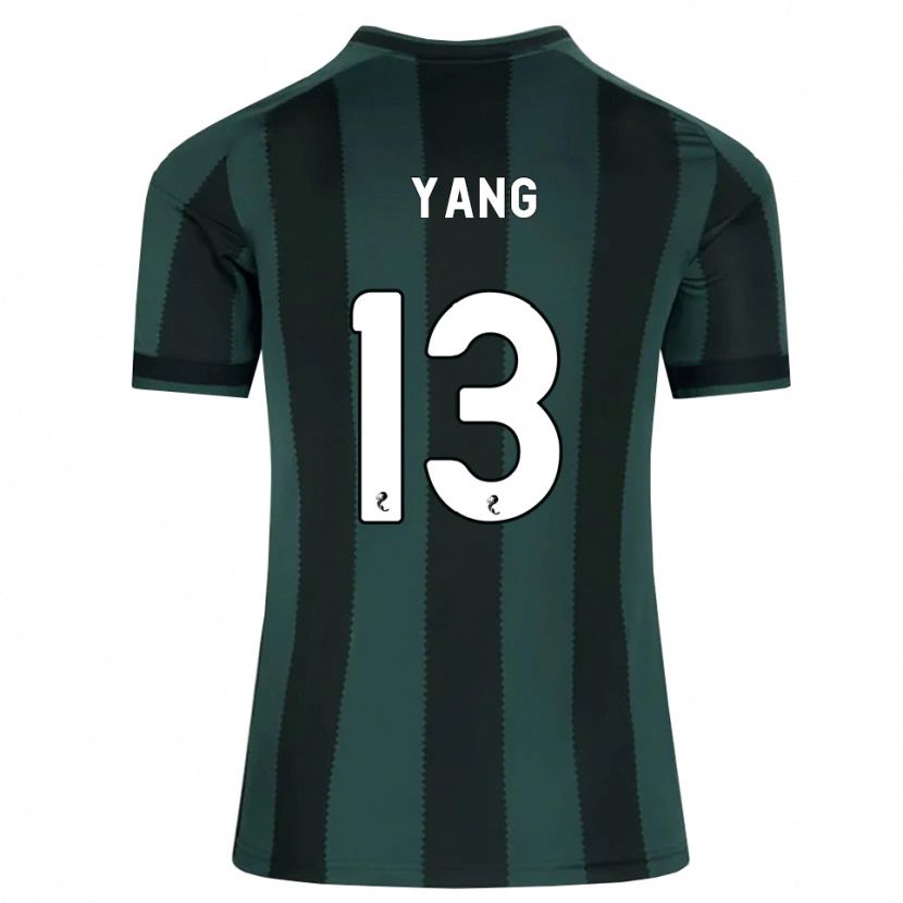 Danxen Kinder Hyun-Jun Yang #13 Dunkles Schiefergrau Schwarz Auswärtstrikot Trikot 2026/27 T-Shirt
