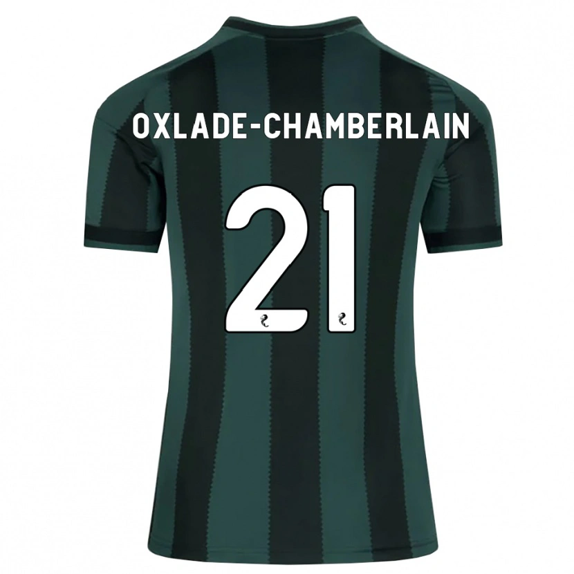 Danxen Kinder Alex Oxlade-Chamberlain #21 Dunkles Schiefergrau Schwarz Auswärtstrikot Trikot 2026/27 T-Shirt