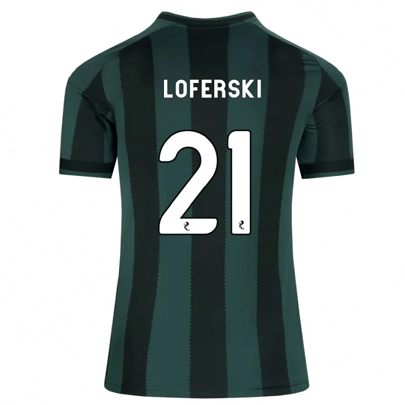 Danxen Kinder Kit Loferski #21 Dunkles Schiefergrau Schwarz Auswärtstrikot Trikot 2026/27 T-Shirt