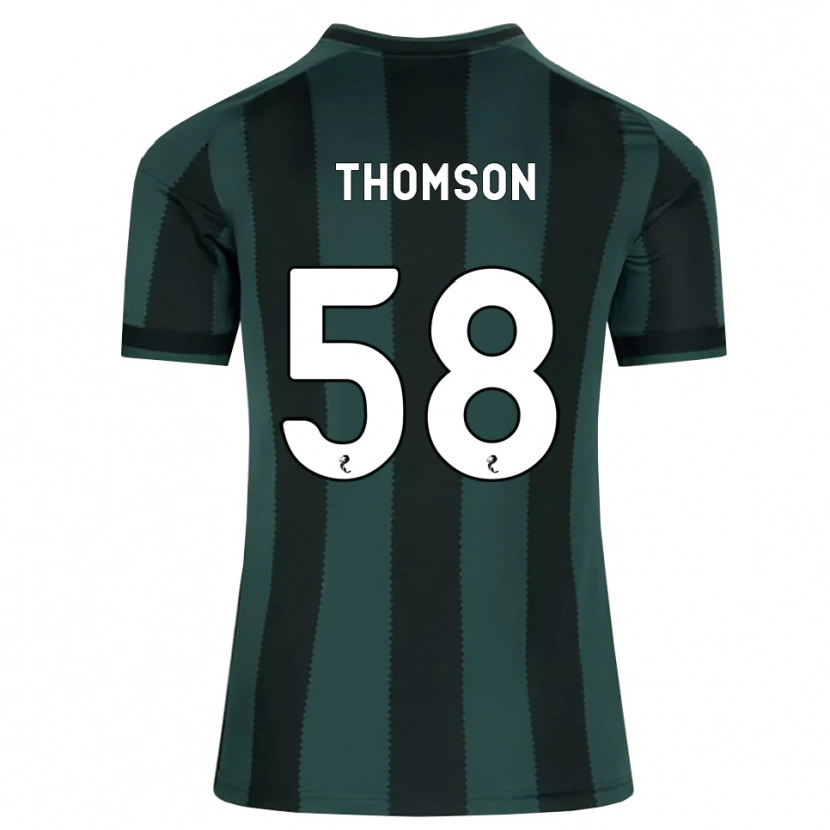 Danxen Kinder Corey Thomson #58 Dunkles Schiefergrau Schwarz Auswärtstrikot Trikot 2026/27 T-Shirt