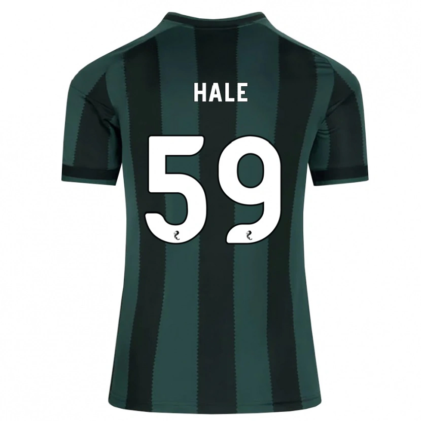 Danxen Kinder Finlay Hale #59 Dunkles Schiefergrau Schwarz Auswärtstrikot Trikot 2026/27 T-Shirt