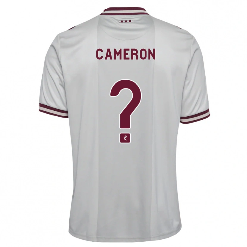 Danxen Kinder Ruaridh Cameron #0 Weiß Burgunder Auswärtstrikot Trikot 2026/27 T-Shirt