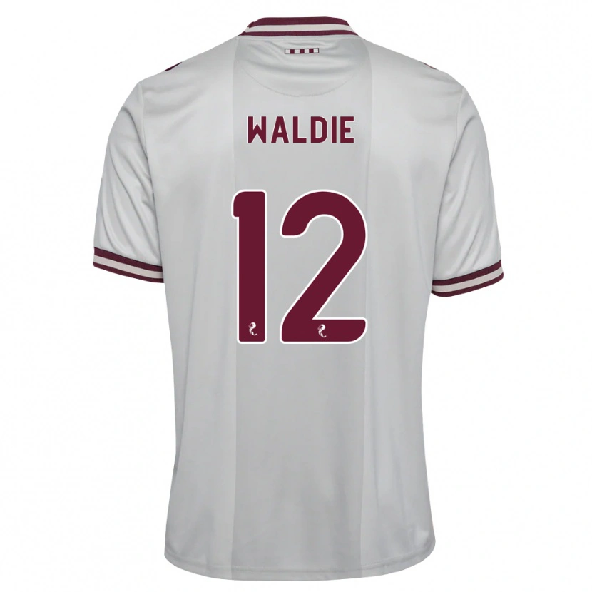 Danxen Kinder Lizzie Waldie #12 Weiß Burgunder Auswärtstrikot Trikot 2026/27 T-Shirt