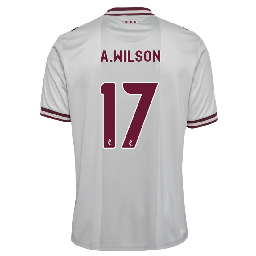Danxen Kinder Alfie Wilson #17 Weiß Burgunder Auswärtstrikot Trikot 2026/27 T-Shirt