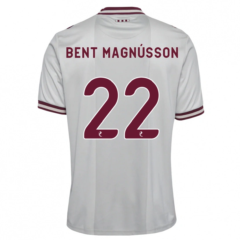 Danxen Kinder Tómas Bent Magnússon #22 Weiß Burgunder Auswärtstrikot Trikot 2026/27 T-Shirt