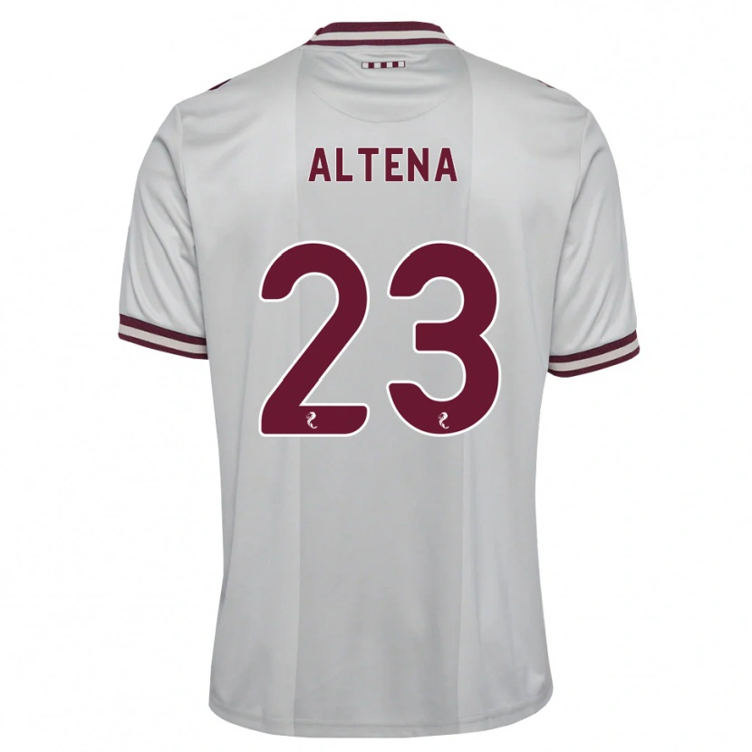 Danxen Kinder Jordi Altena #23 Weiß Burgunder Auswärtstrikot Trikot 2026/27 T-Shirt