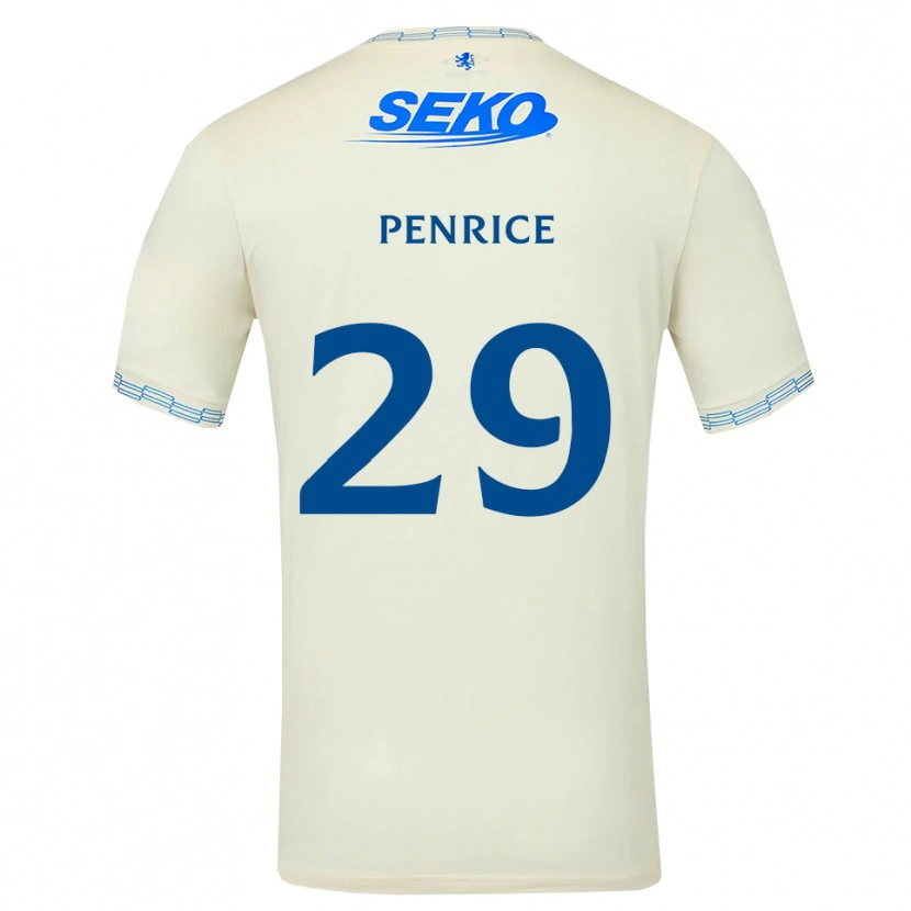 Danxen Kinder James Penrice #29 Tiefseeblau Weiß Auswärtstrikot Trikot 2026/27 T-Shirt