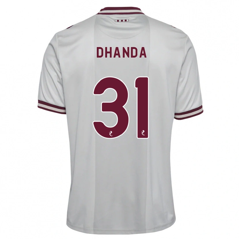 Danxen Kinder Yan Dhanda #31 Weiß Burgunder Auswärtstrikot Trikot 2026/27 T-Shirt