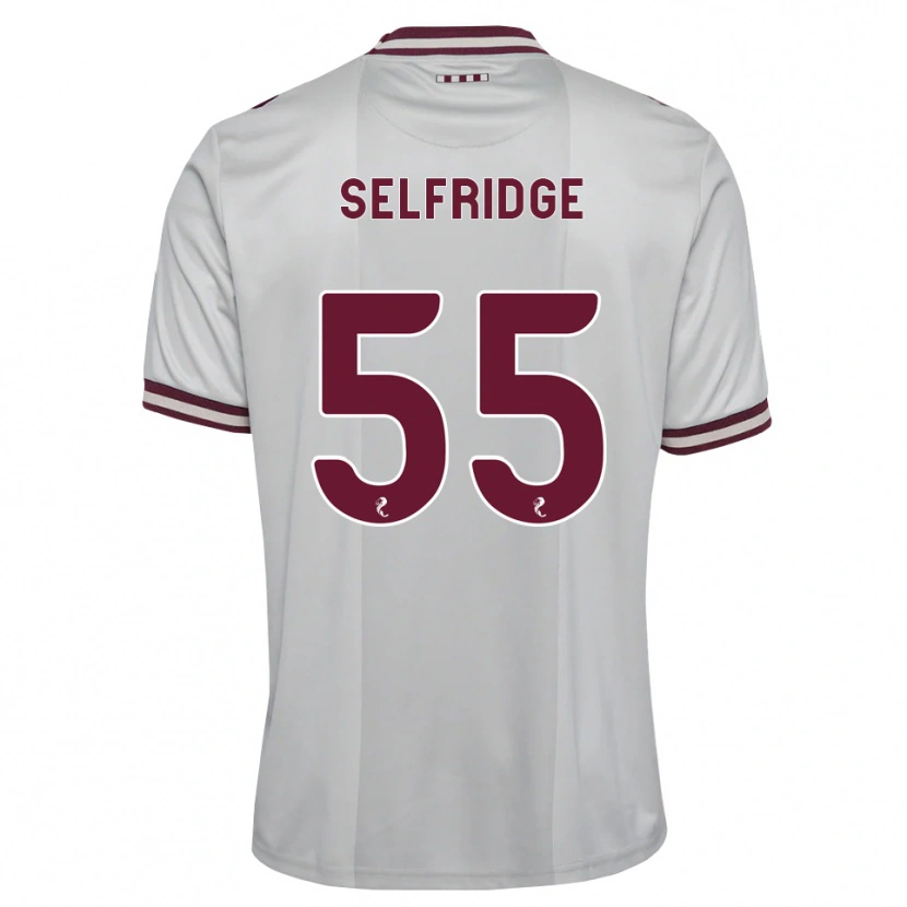 Danxen Kinder Louis Selfridge #55 Weiß Burgunder Auswärtstrikot Trikot 2026/27 T-Shirt