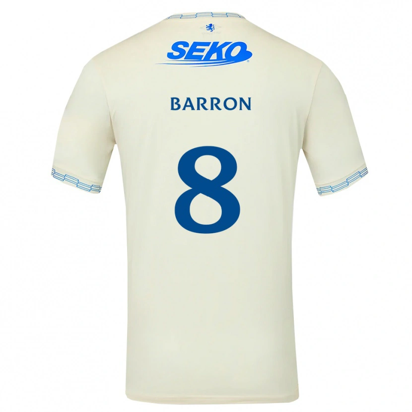Danxen Kinder Connor Barron #8 Tiefseeblau Weiß Auswärtstrikot Trikot 2026/27 T-Shirt